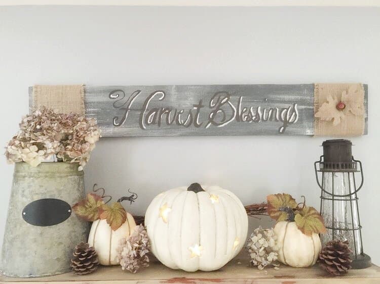 white pumpkins for fall