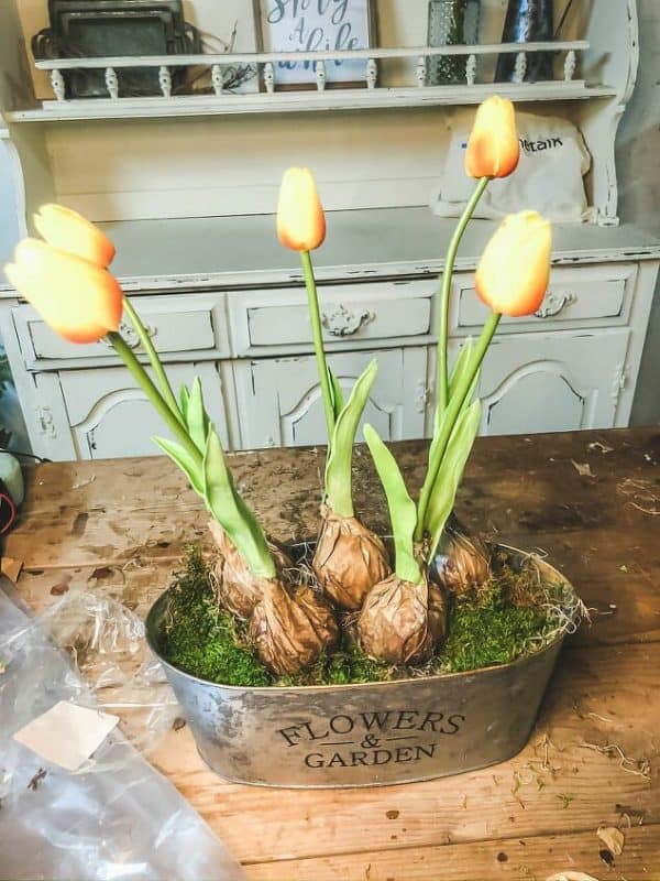 How To Make An Artificial Tulip Bulb Planter Cottage On Bunker Hill