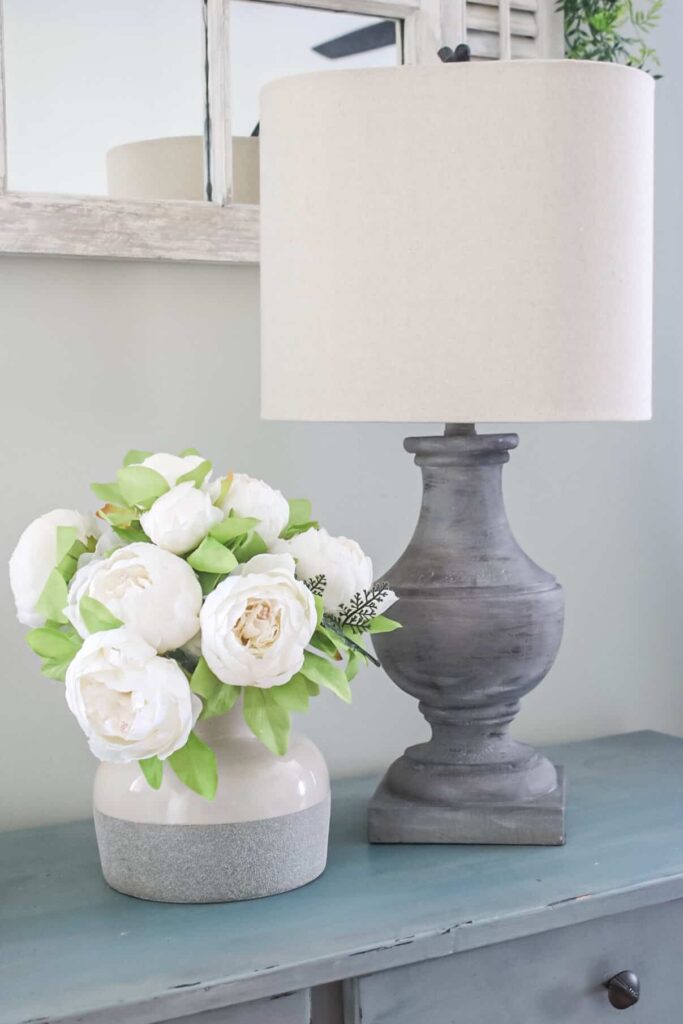 lamp makeover- finished lamp