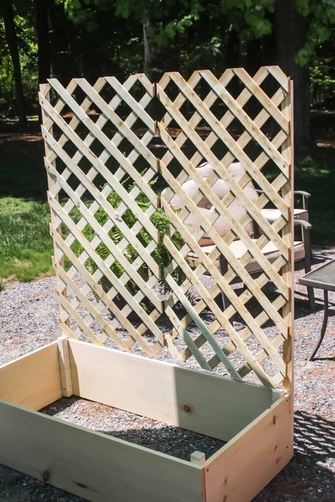 Raised Planter With Trellis Cottage On Bunker Hill