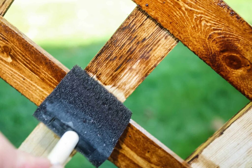 STAINING THE TRELLIS