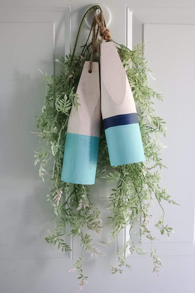 wooden buoy decor