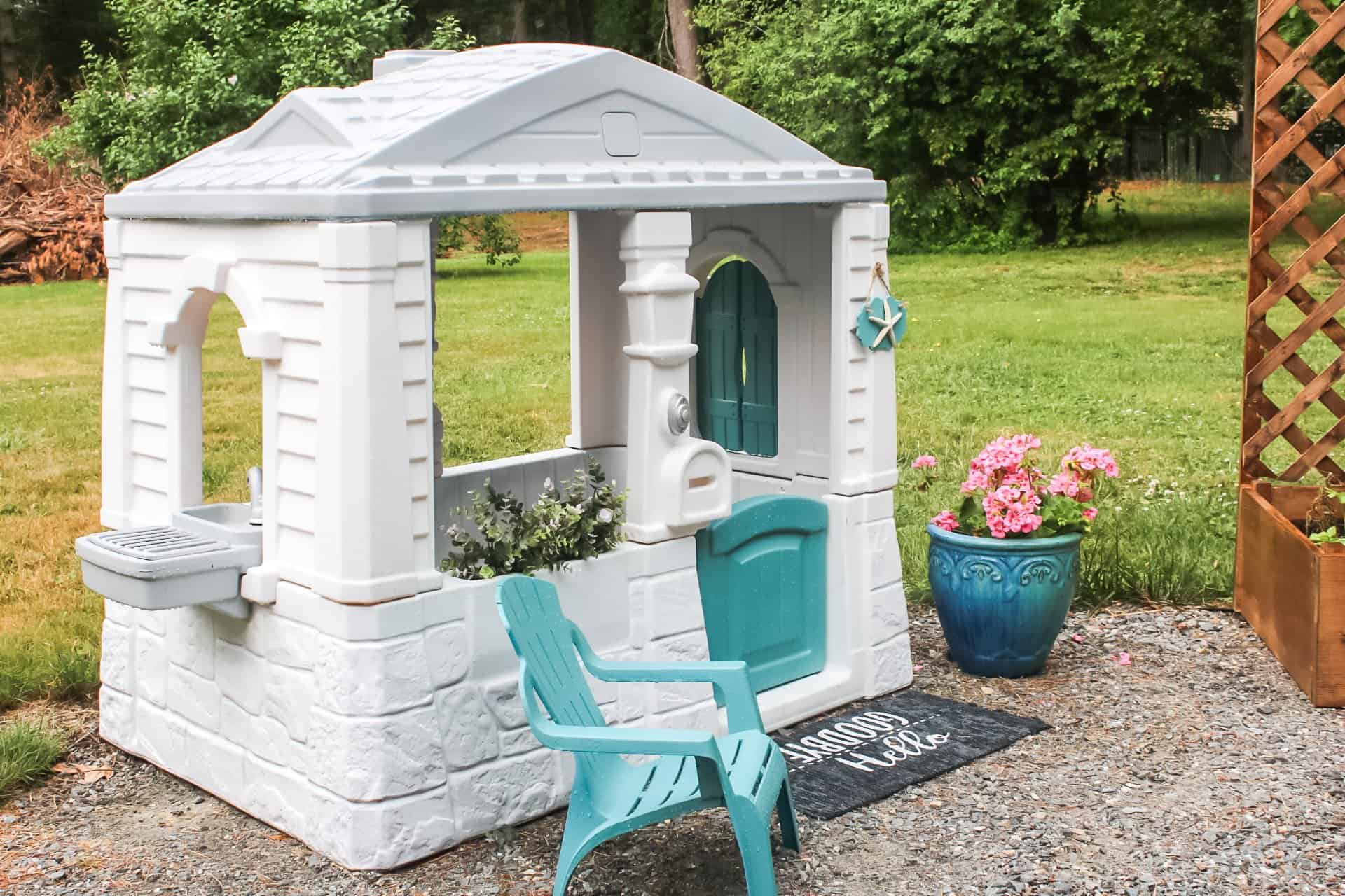 Cottage Playhouse Makeover Step Garden Playhouse Tidy Cottage Diy