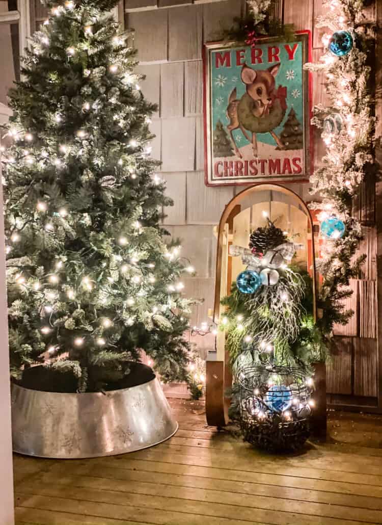 christmas front porch