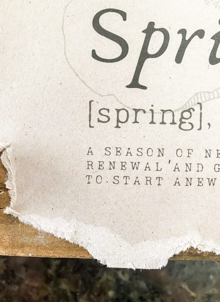making a Spring printable