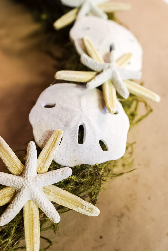 making a coastal wreath