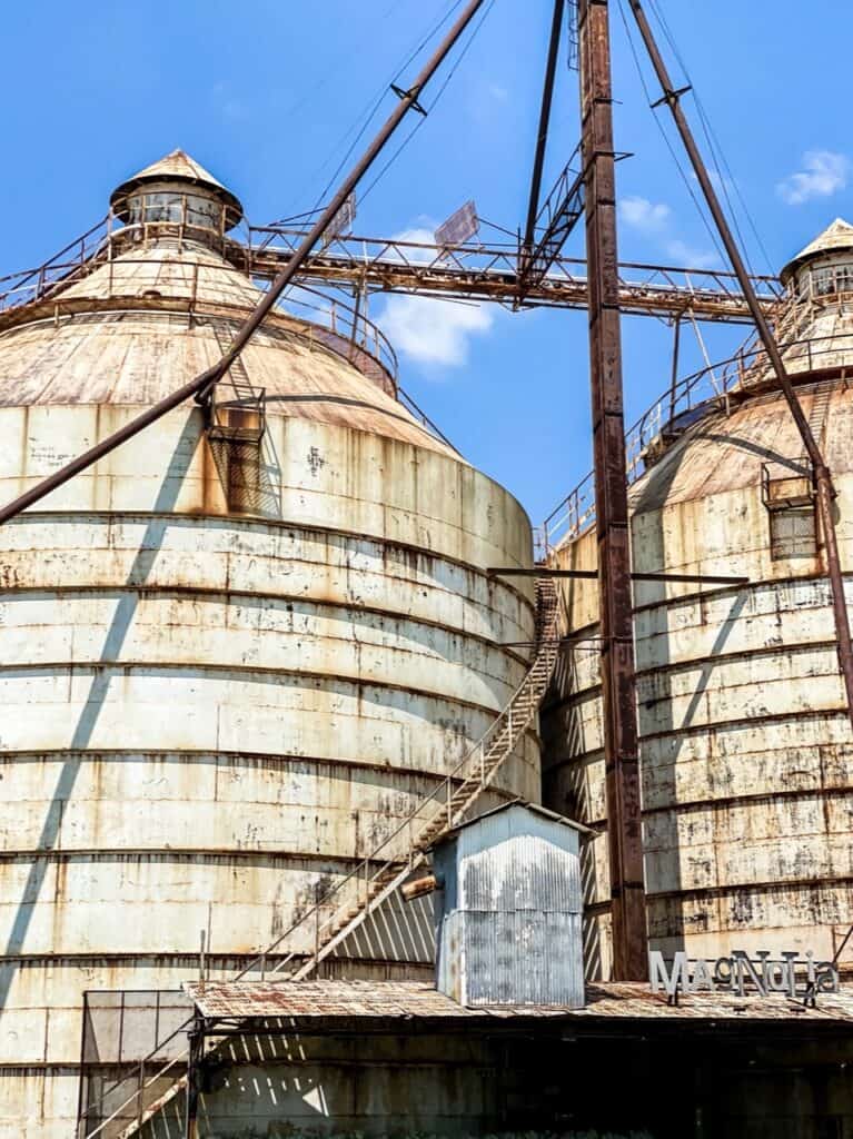 the silos at Magnolia Market
