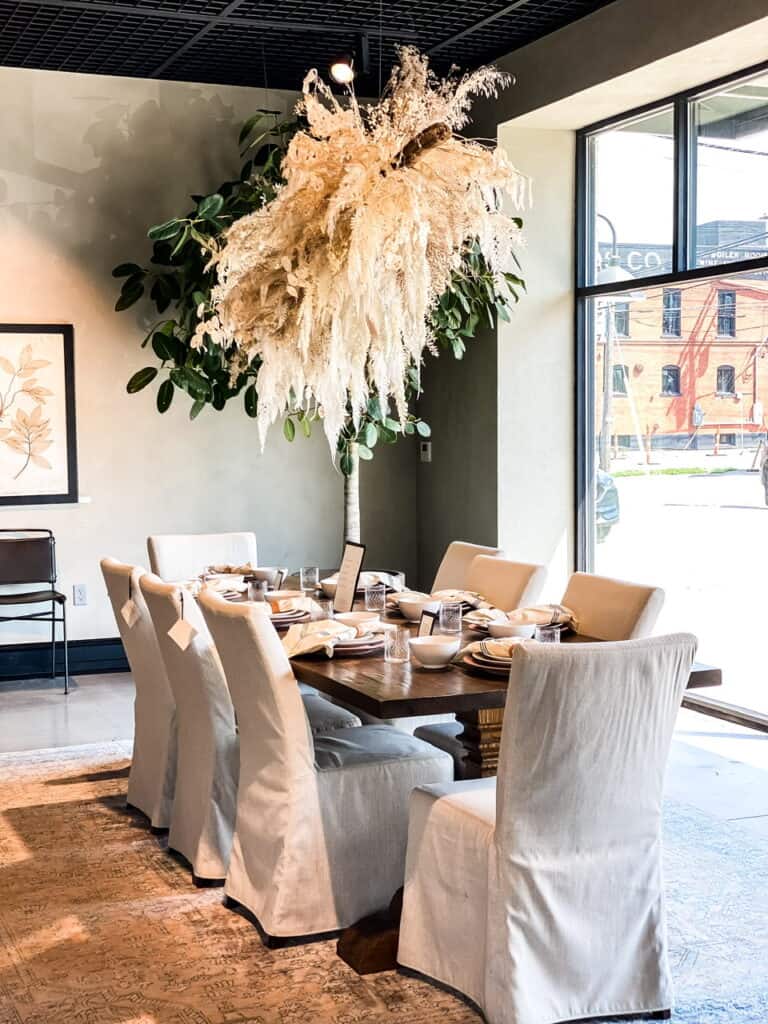 table display at Magnolia Home