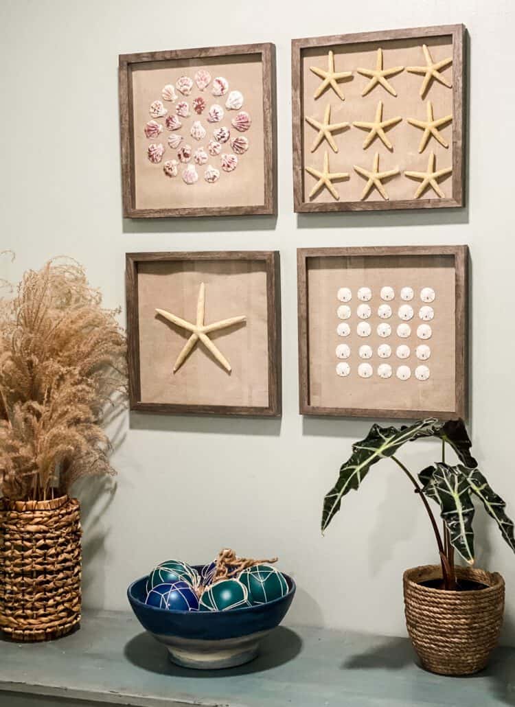 How To Make Seashell Shadow Boxes - Cottage On Bunker Hill