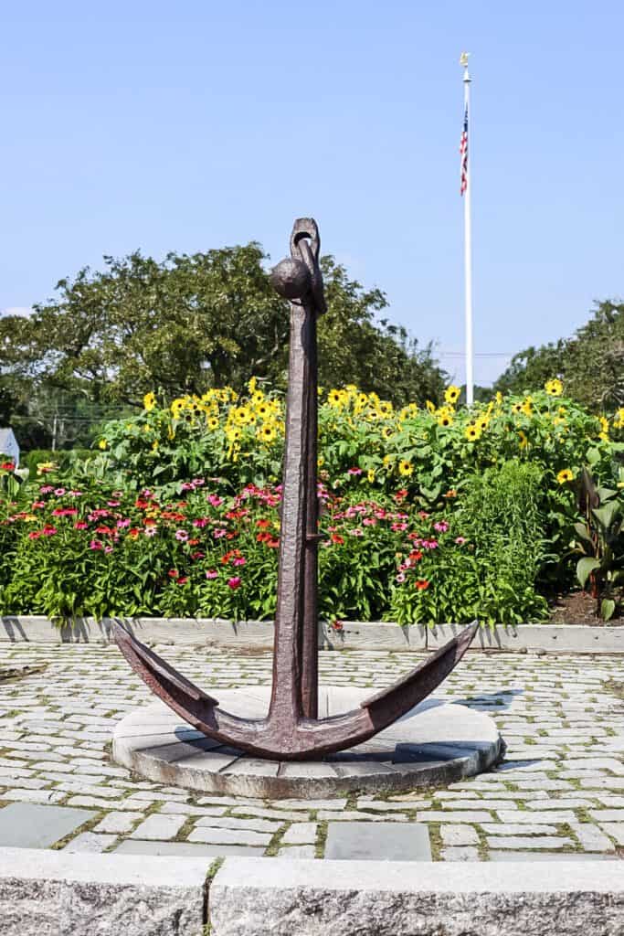 anchor sculpture in Prescott Park Portsmouth,NH