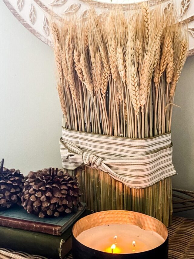 Dried Wheat Tabletop DIY