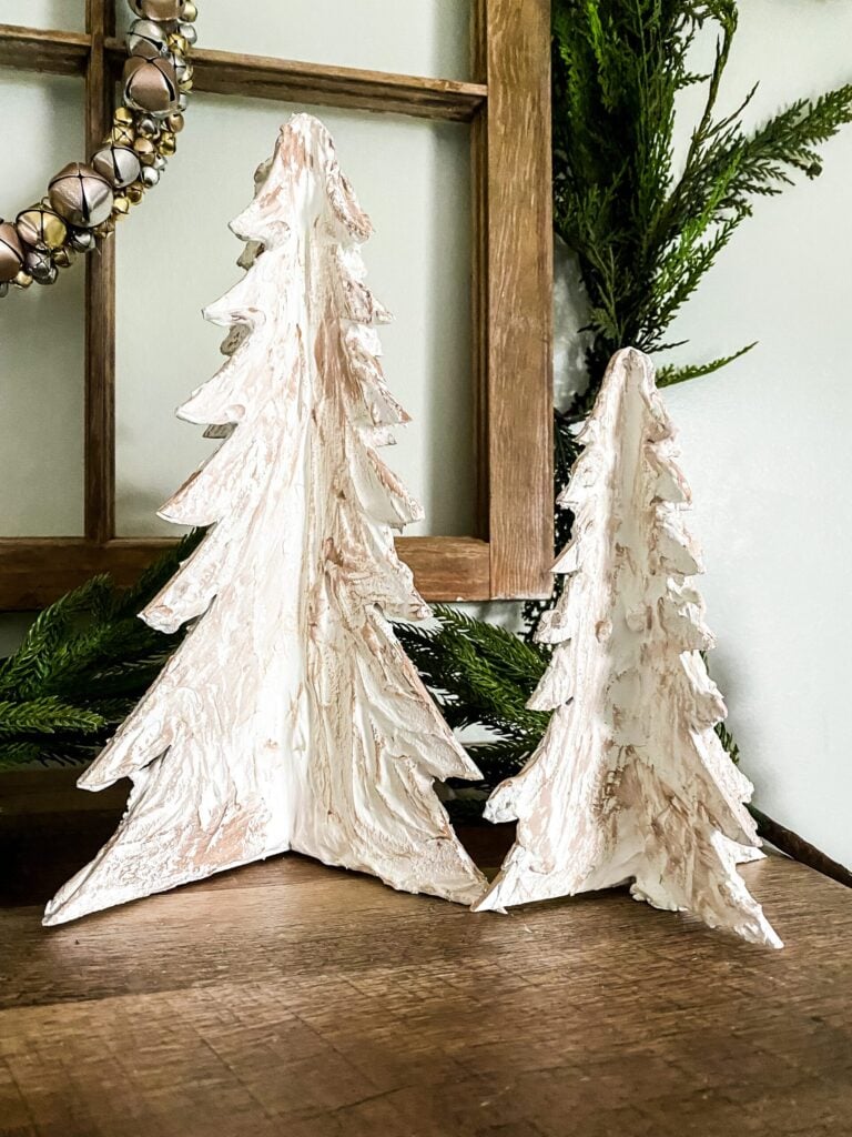 White Tabletop Christmas Trees