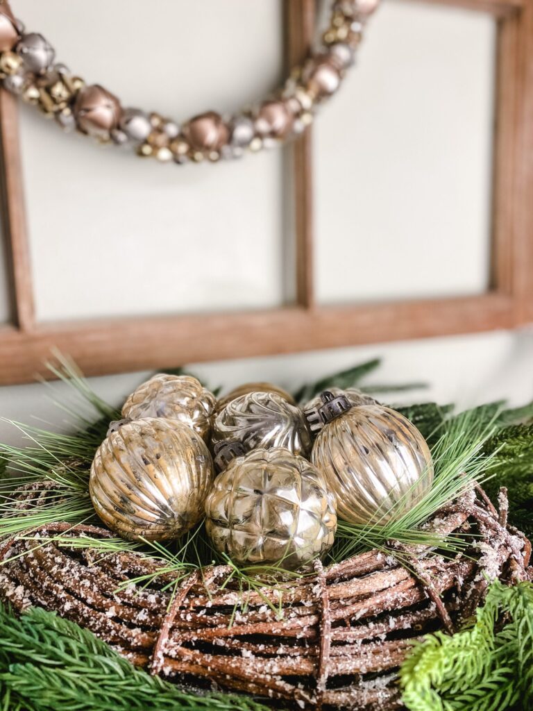 DIY mercury glass ornaments
