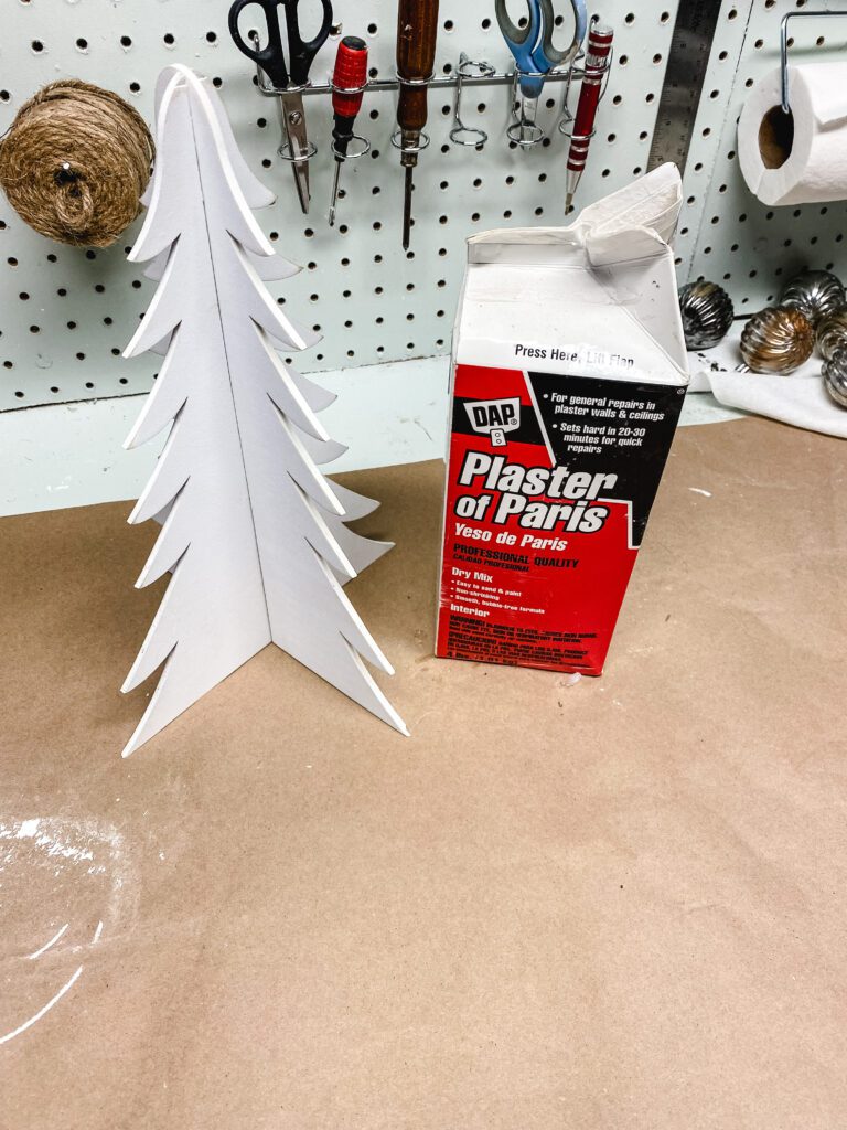 wood tree and plaster of paris