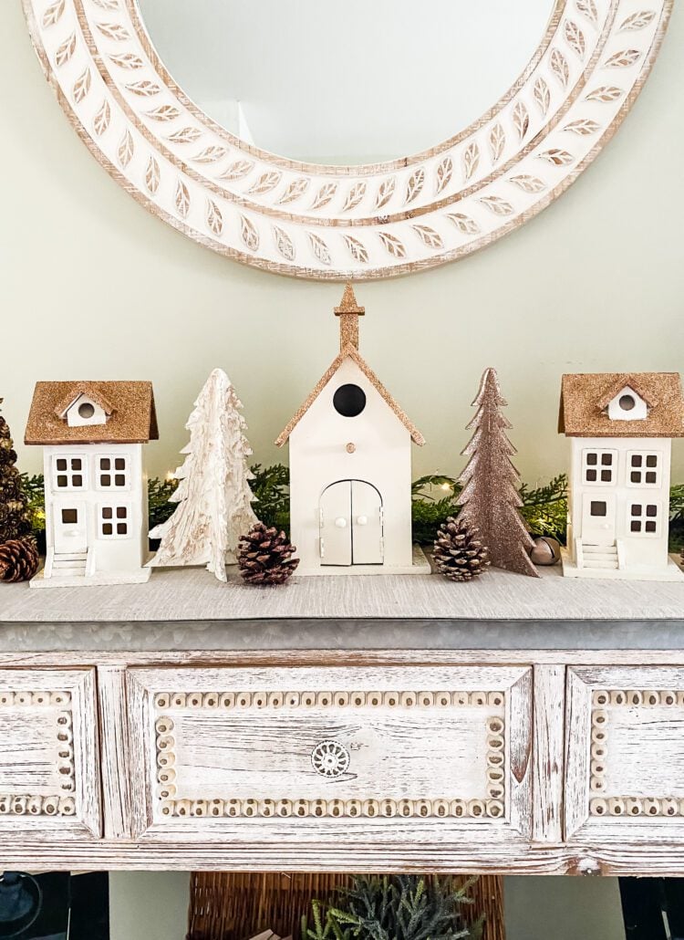 a diy Christmas village display