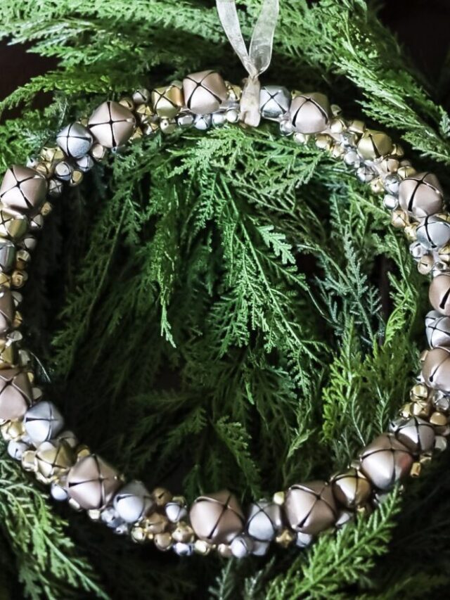 Modern Jingle Bell Wreath