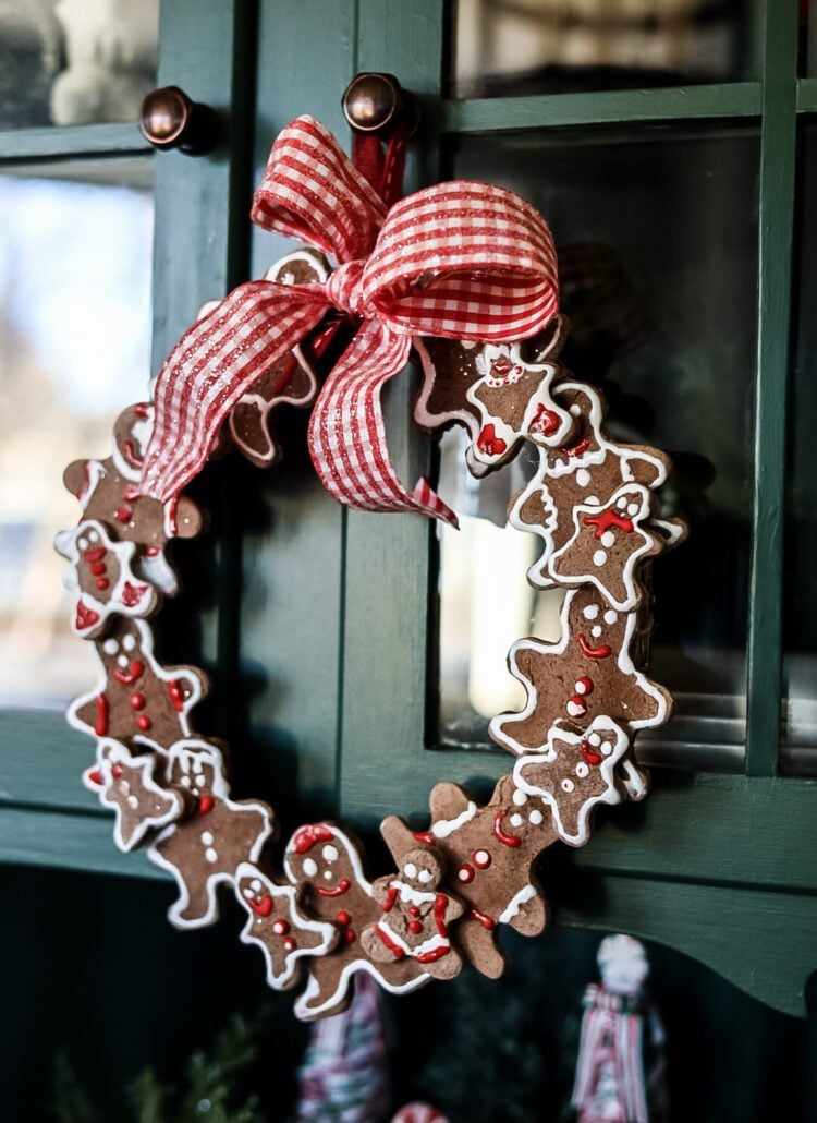 gingerbread salt dough wreath