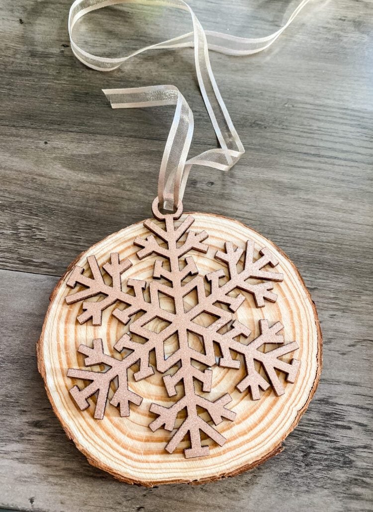wood slice ornament