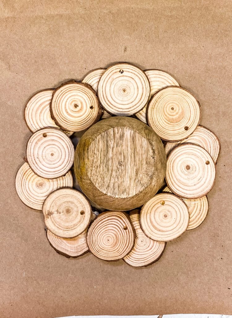 wood slice ornament