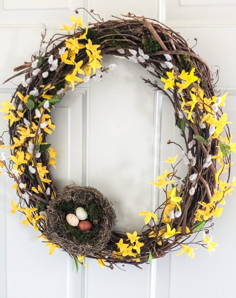 forsythia wreath