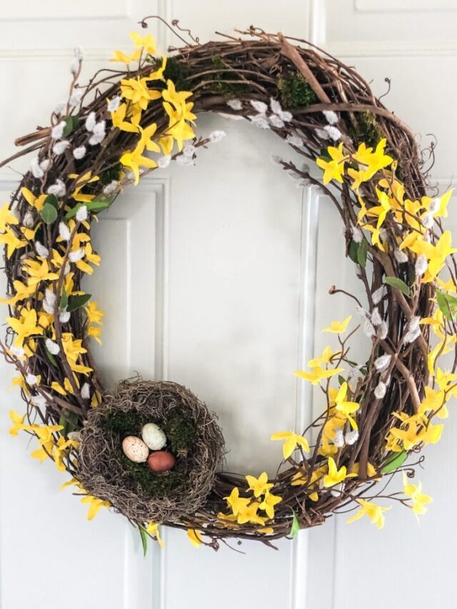 Make a Forsythia Wreath For Spring