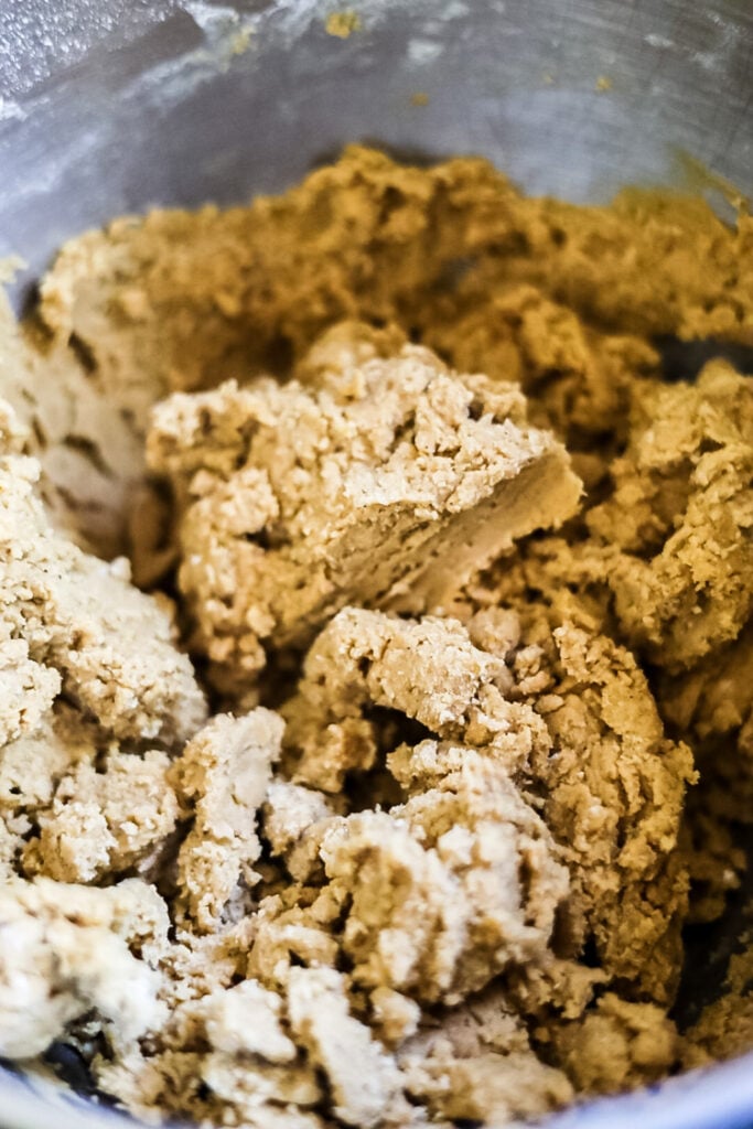 hermit bar batter in mixing bowl