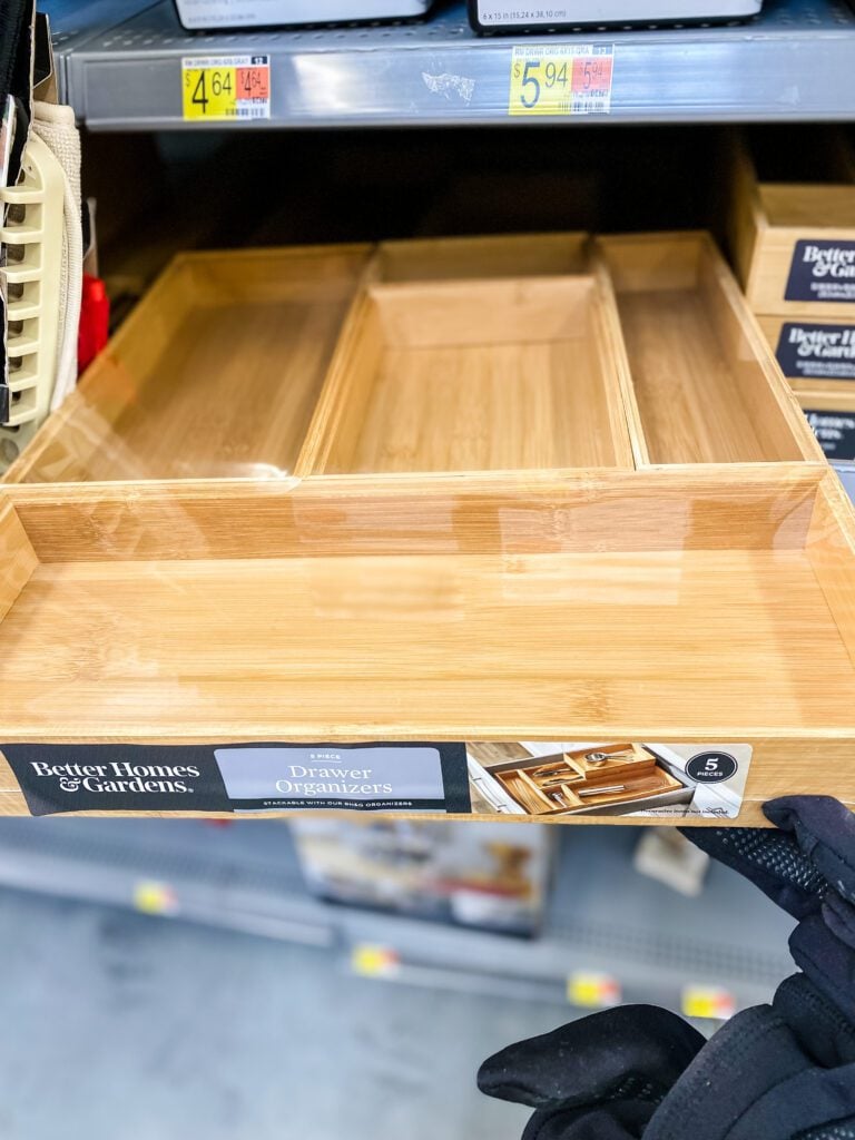 better homes and gardens bamboo drawer organizer