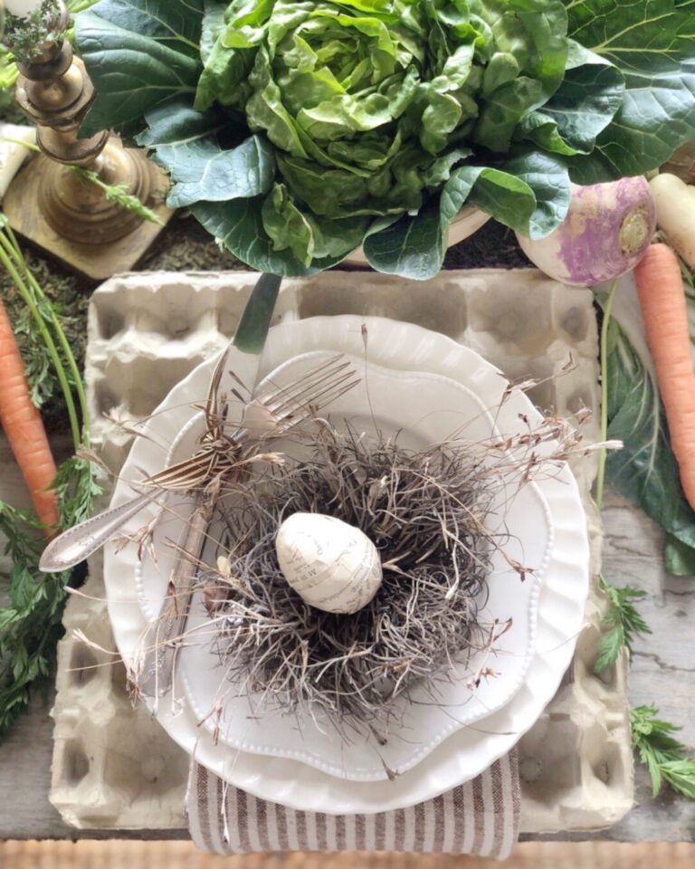 Easy Cottage Style Easter Table Decorating Ideas - Cottage On Bunker Hill