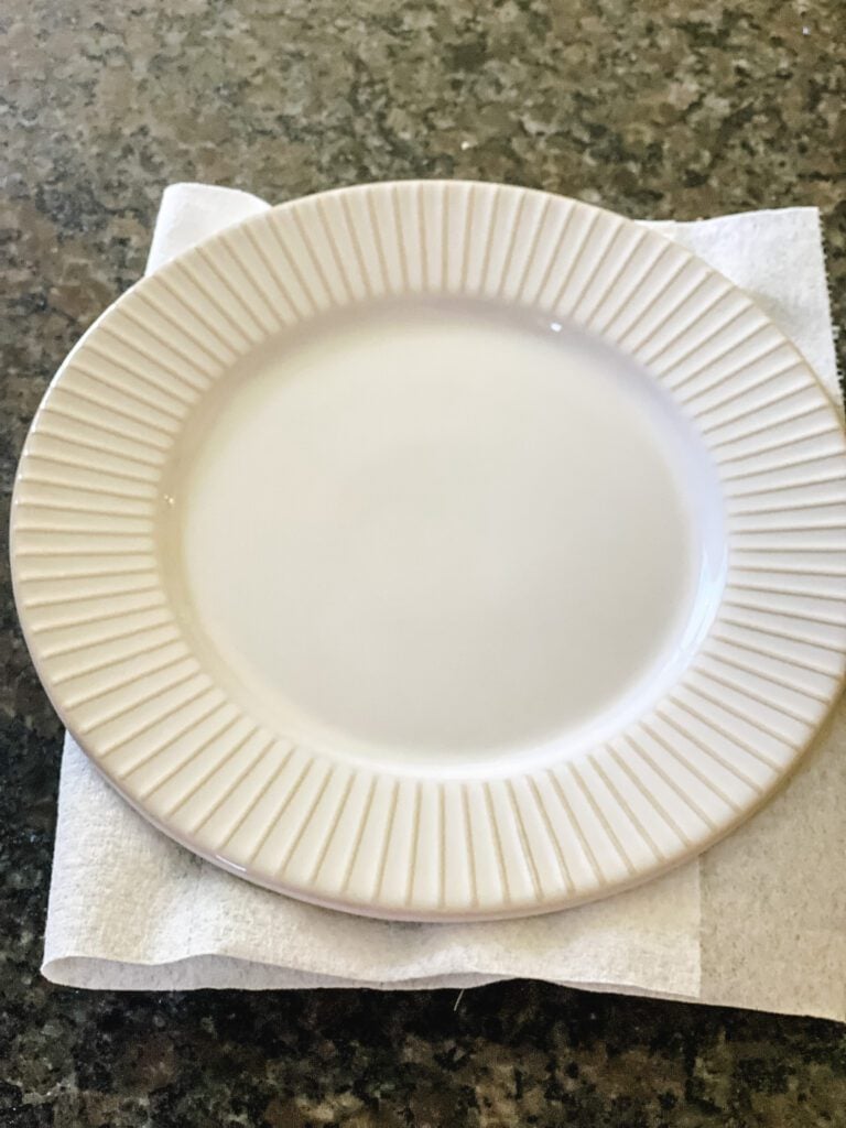 white dinner plate