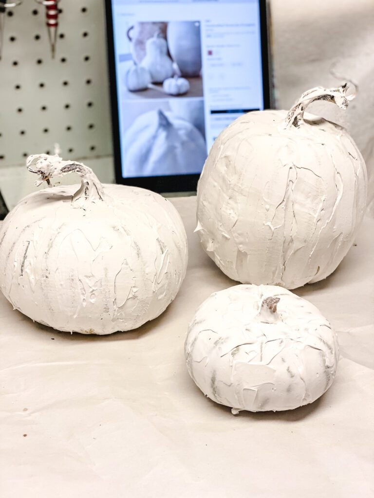 white pumpkins