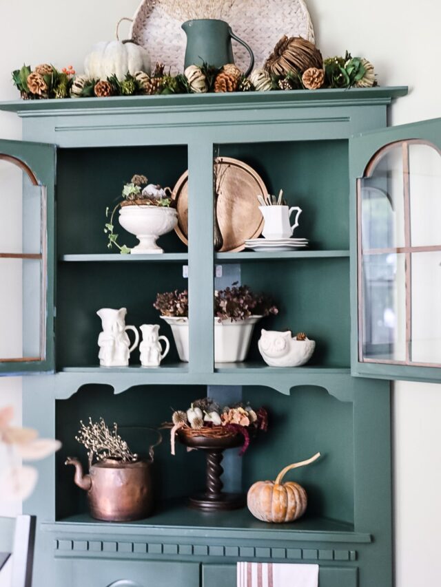 How to Decorate a China Hutch for Fall 2023 Cottage On Bunker