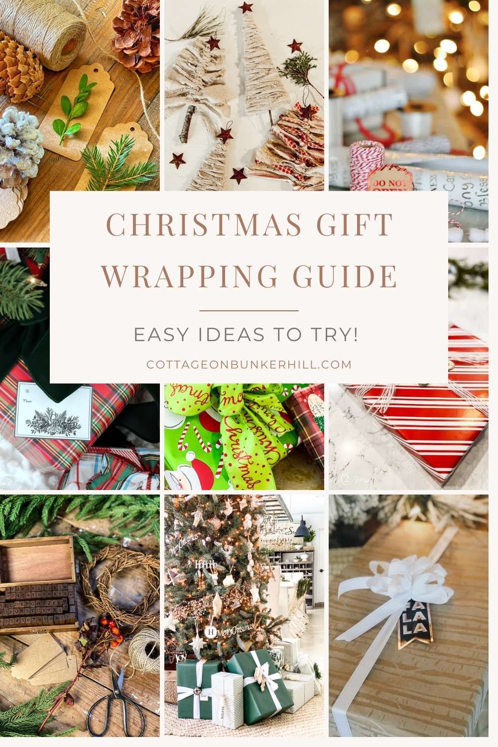 Christmas Gift Wrapping Guide: Easy Ideas To Try - Cottage On Bunker Hill