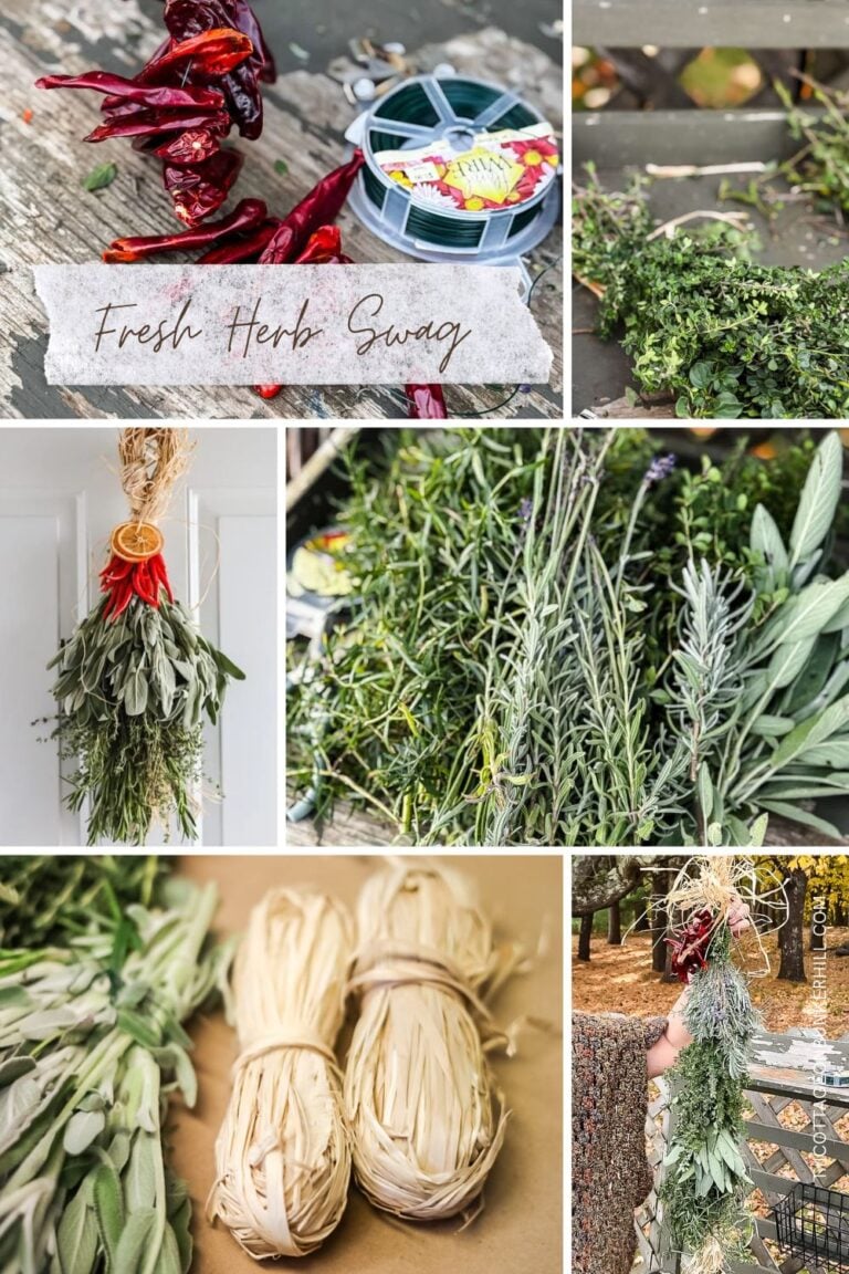 How To Make A Fresh Herb Swag: From Garden or Grocery Store