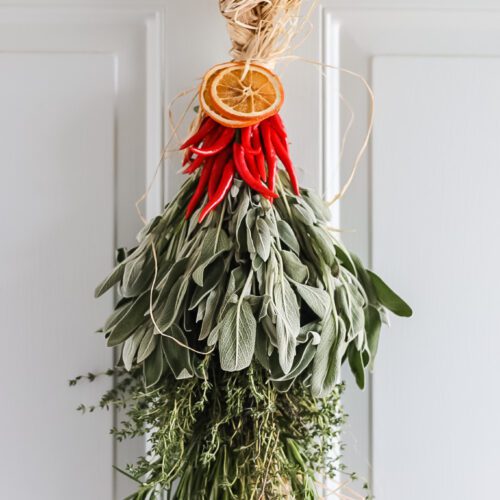 How To Make A Fresh Herb Swag Cottage On Bunker Hill