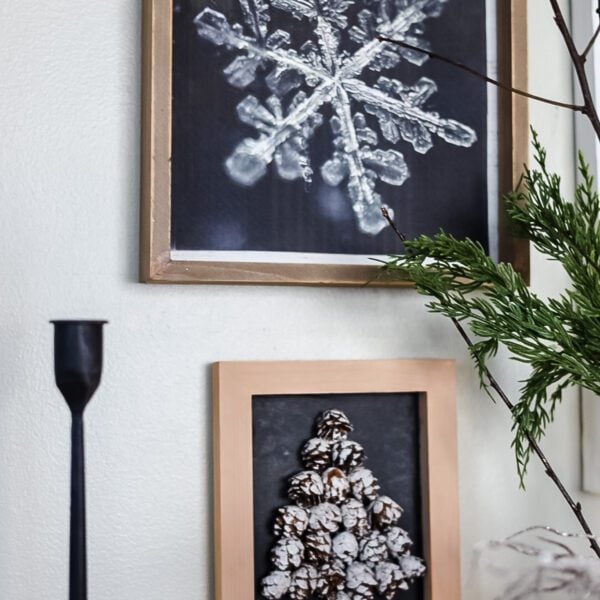 snowflake and christmas tree