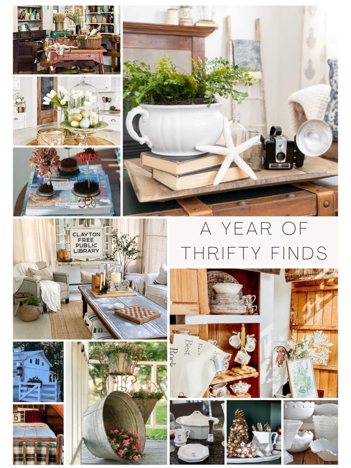 Decorating With Thrift Store Finds In The Kitchen - Cottage On Bunker Hill