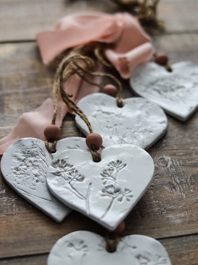 Air Dry Clay Hearts Story