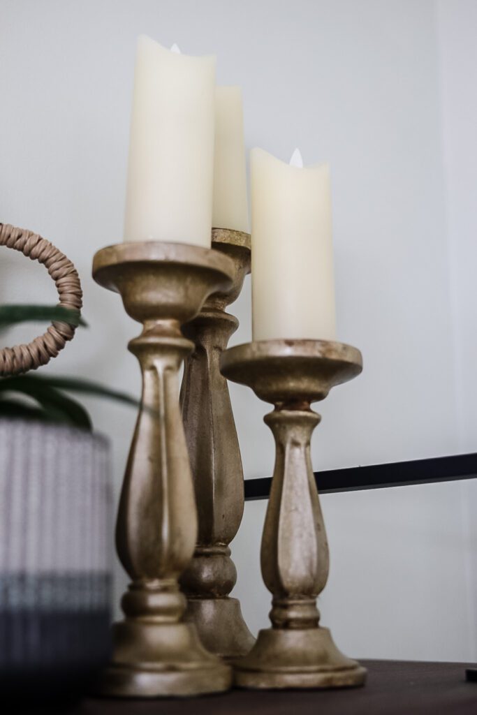 gold candlesticks
