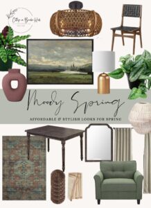 Moody Home Decor for Spring - Cottage On Bunker Hill