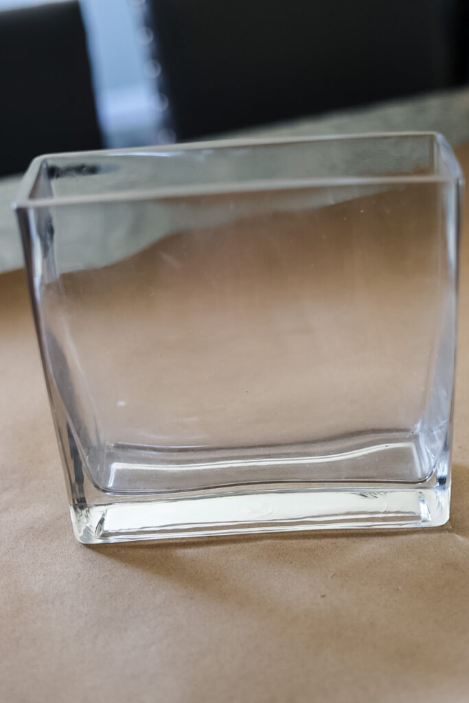 glass rectangle vase