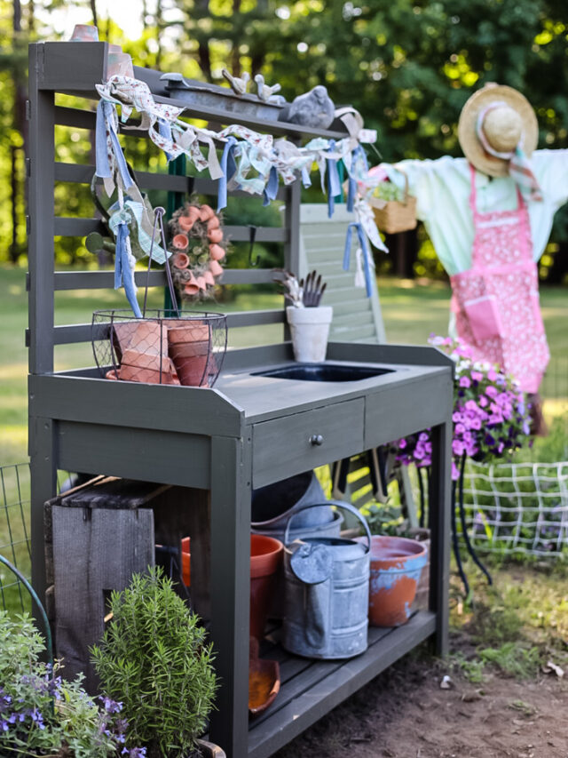 Vintage Charm For Your Potting Bench Cottage On Bunker Hill