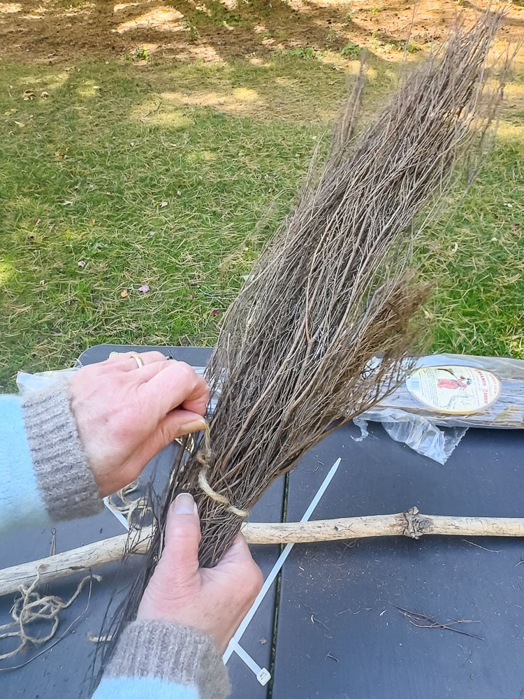 deconstructing a cinnamon broom