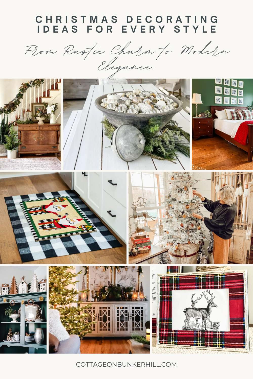 From Rustic Charm to Modern Elegance: Christmas Decorating Ideas for Every  Style - Cottage On Bunker Hill, image size:1000x1500