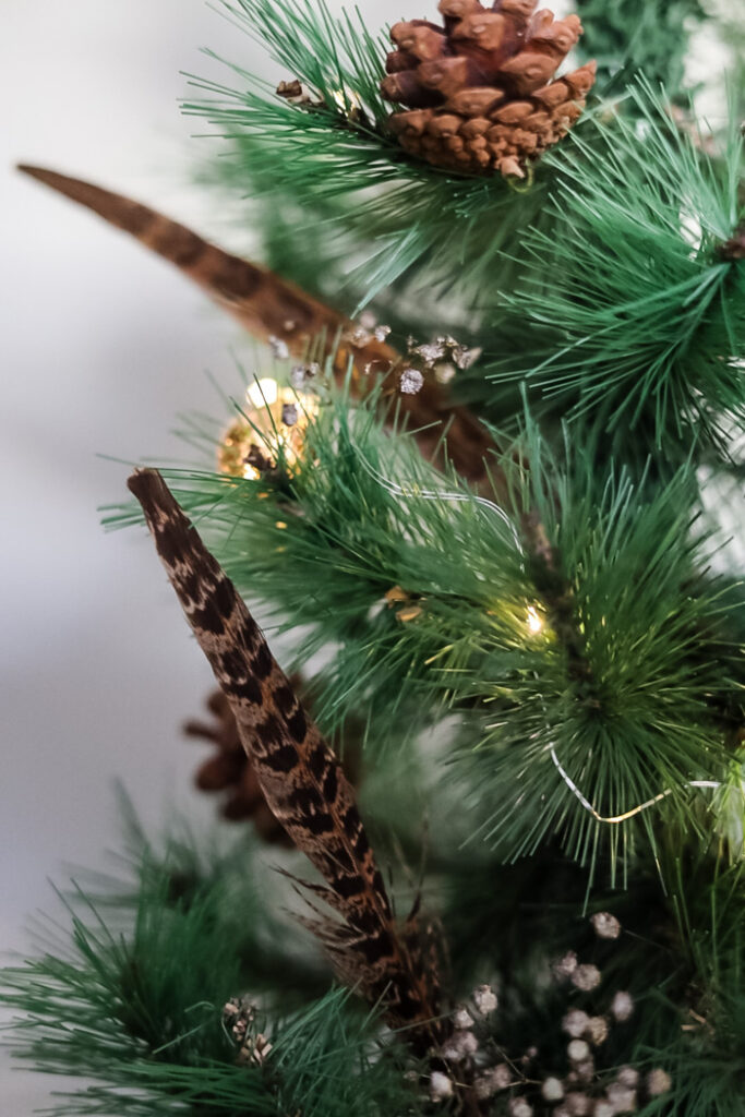 closeup of christmas tree