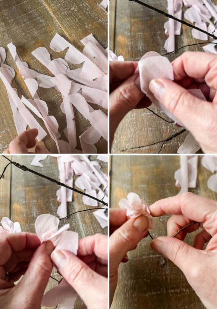 steps to making paper blossom