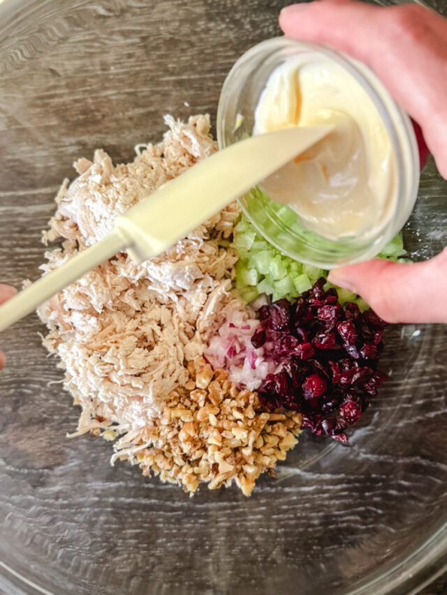 Harvest Chicken Salad Sandwiches with Cranberry Mayo - Cottage On ...