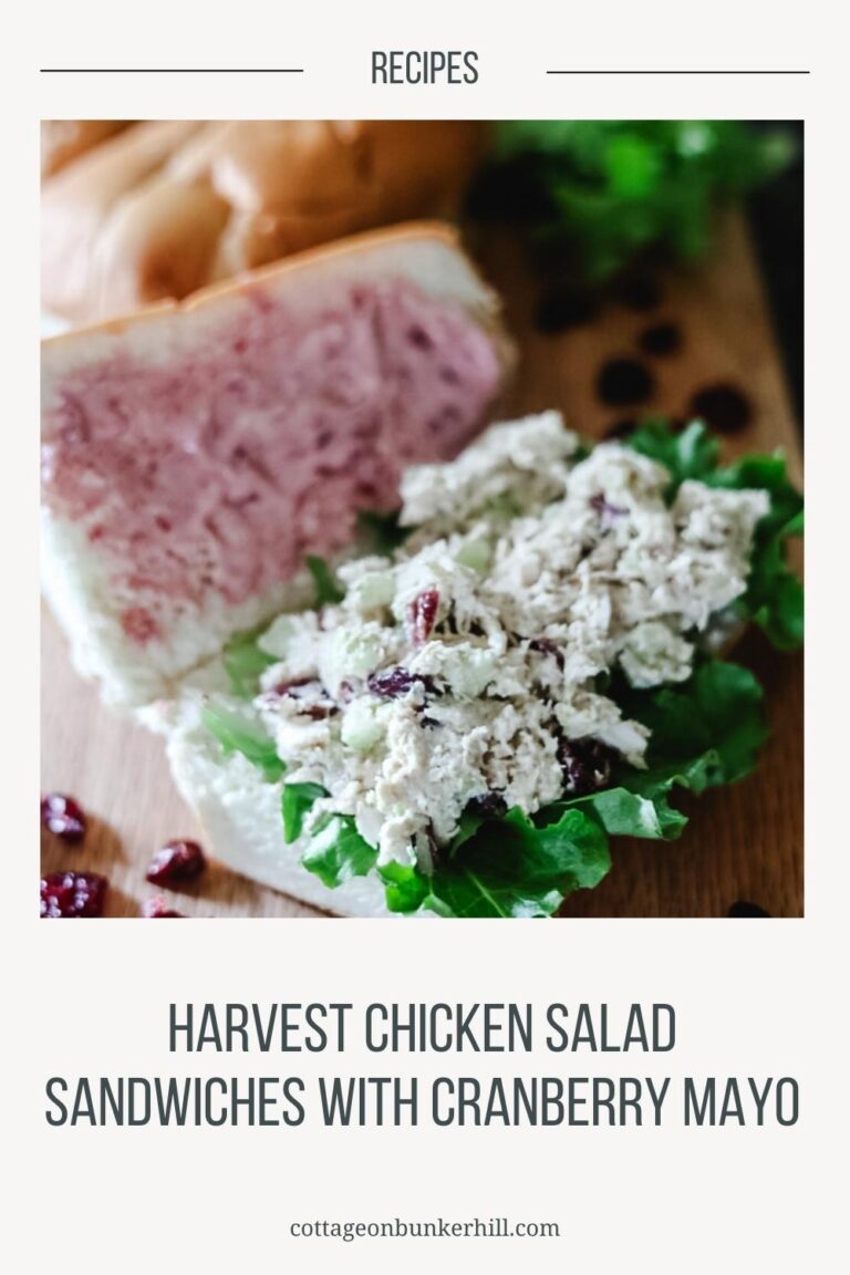 Harvest Chicken Salad Sandwiches with Cranberry Mayo - Cottage On ...