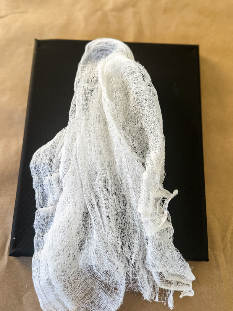 Spooky Sweet DIY Floating Ghost Canvas Cottage On Bunker Hill