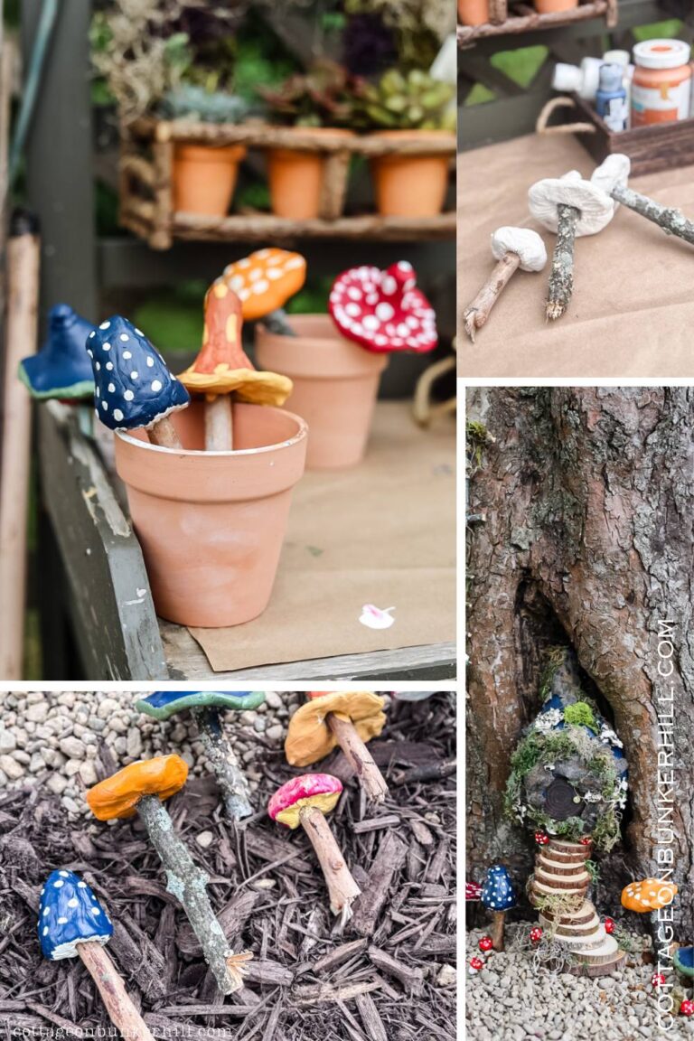 DIY Air-Dry Clay Mushrooms for Fairy Gardens (No Fancy Tools!)