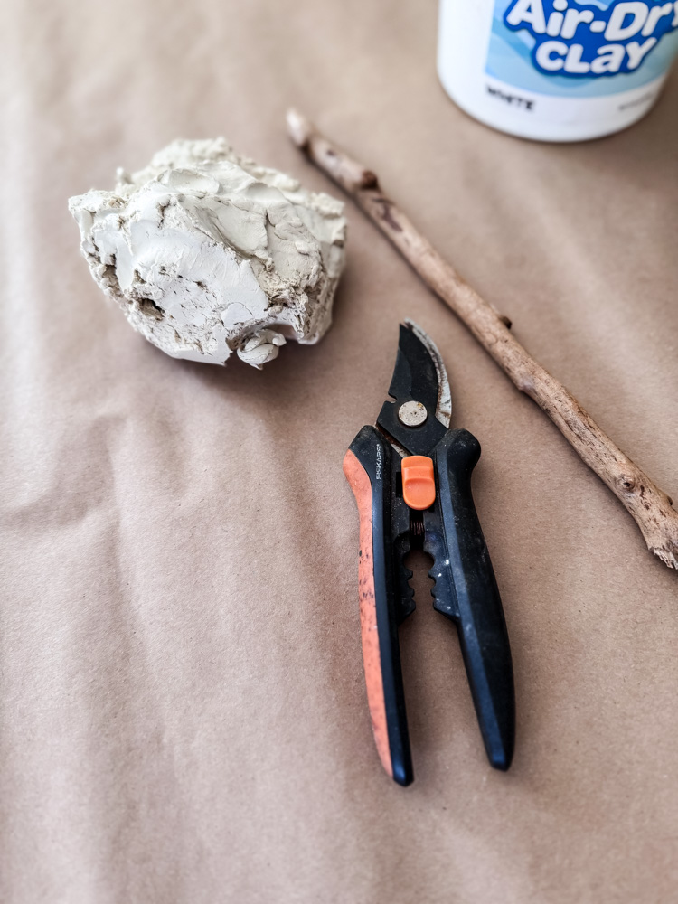 supplies to make clay mushrooms